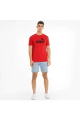 CAMISETA PUMA ESS LOGO TEE MASCULINA - Vermelho CAMISETA PUMA ESS LOGO TEE MASCULINA - Vermelho