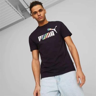 CAMISETA PUMA ESS+ LOVE IS LOVE TEE MASCULINA - Preto