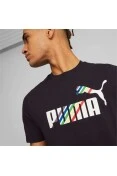 CAMISETA PUMA ESS+ LOVE IS LOVE TEE MASCULINA - Preto