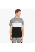 CAMISETA PUMA ESS+ TEE MASCULINO - Cinza/preto CAMISETA PUMA ESS+ TEE MASCULINO - Cinza/preto