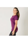 CAMISETA PUMA ESSENTIAL TEE FEMININA - Roxo CAMISETA PUMA ESSENTIAL TEE FEMININA - Roxo