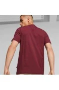 CAMISETA PUMA ESSENTIALS+ 2 COLOUR LOGO MASCULINA - Bordo