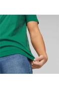 CAMISETA PUMA ESSENTIALS+ 2 COLOUR LOGO MASCULINA - Verde/branco