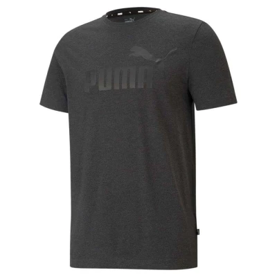 CAMISETA PUMA ESSENTIALS HEATHER MASCULINA - Chumbo CAMISETA PUMA ESSENTIALS HEATHER MASCULINA - Chumbo
