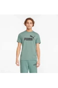 CAMISETA PUMA ESSENTIALS HEATHER MASCULINA - Verde CAMISETA PUMA ESSENTIALS HEATHER MASCULINA - Verde