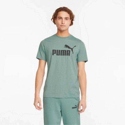 CAMISETA PUMA ESSENTIALS HEATHER MASCULINA - Verde CAMISETA PUMA ESSENTIALS HEATHER MASCULINA - Verde