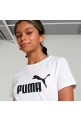 CAMISETA PUMA ESSENTIALS LOGO FEMININA INFANTIL - Branco