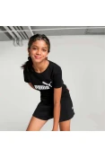 CAMISETA PUMA ESSENTIALS LOGO FEMININA INFANTIL - Preto
