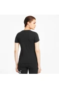 CAMISETA PUMA ESSENTIALS LOGO FEMININA - Preto CAMISETA PUMA ESSENTIALS LOGO FEMININA - Preto