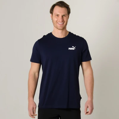 CAMISETA PUMA ESSENTIALS MASCULINA - Marinho CAMISETA PUMA ESSENTIALS MASCULINA - Marinho