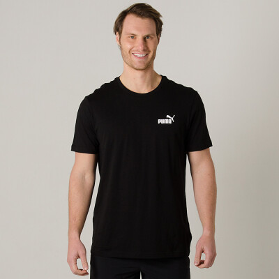 CAMISETA PUMA ESSENTIALS MASCULINA - Preto CAMISETA PUMA ESSENTIALS MASCULINA - Preto