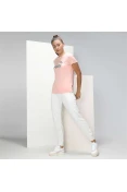 CAMISETA PUMA ESSENTIALS METALLIC LOGO FEMININA - Rosa/prata CAMISETA PUMA ESSENTIALS METALLIC LOGO FEMININA - Rosa/prata
