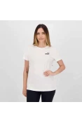 CAMISETA PUMA ESSENTIALS SMALL LOGO FEMININA - Branco CAMISETA PUMA ESSENTIALS SMALL LOGO FEMININA - Branco