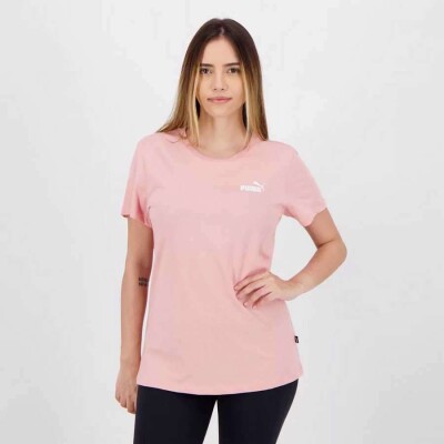 CAMISETA PUMA ESSENTIALS SMALL LOGO FEMININA - Rosa CAMISETA PUMA ESSENTIALS SMALL LOGO FEMININA - Rosa
