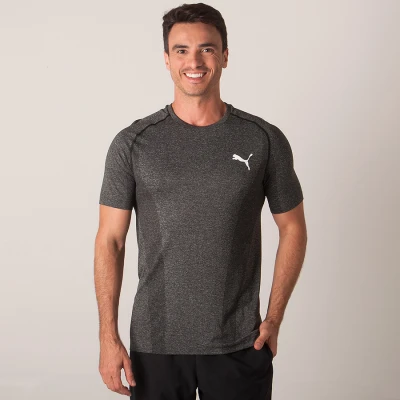 CAMISETA PUMA EVOKNIT MASCULINA - Chumbo