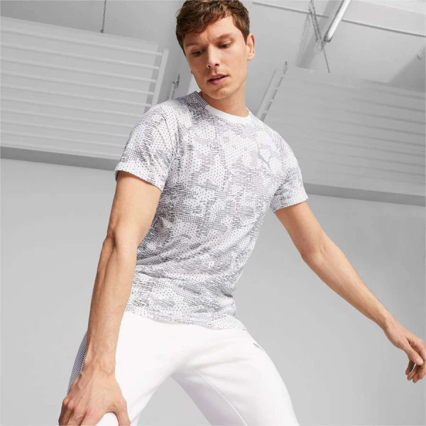 CAMISETA PUMA EVOSTRIPE AOP TEE MASCULINA - Branco