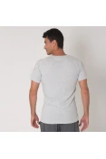 CAMISETA PUMA EVOSTRIPE SPACEKNIT TEE MASCULINA - Cinza CAMISETA PUMA EVOSTRIPE SPACEKNIT TEE MASCULINA - Cinza