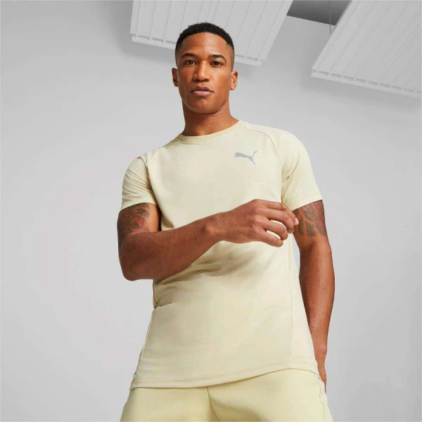 CAMISETA PUMA EVOSTRIPE TEE MASCULINA - Bege