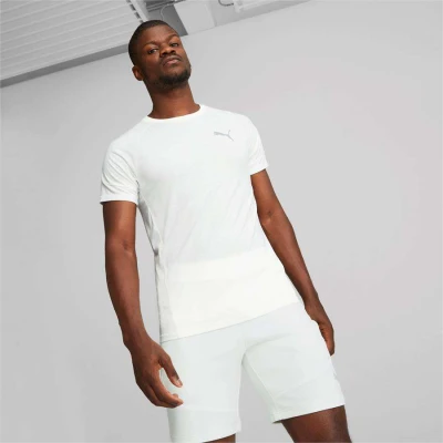CAMISETA PUMA EVOSTRIPE TEE MASCULINA - Branco CAMISETA PUMA EVOSTRIPE TEE MASCULINA - Branco