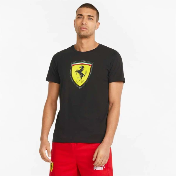 CAMISETA PUMA FERRARI RACE C BIG S TEE MASCULINA - Preto