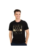 CAMISETA PUMA FOILL TEE MASCULINA - Preto/dourado CAMISETA PUMA FOILL TEE MASCULINA - Preto/dourado