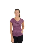 CAMISETA PUMA HEATHER CAT TEE W FEMININA - Bordo/cinza