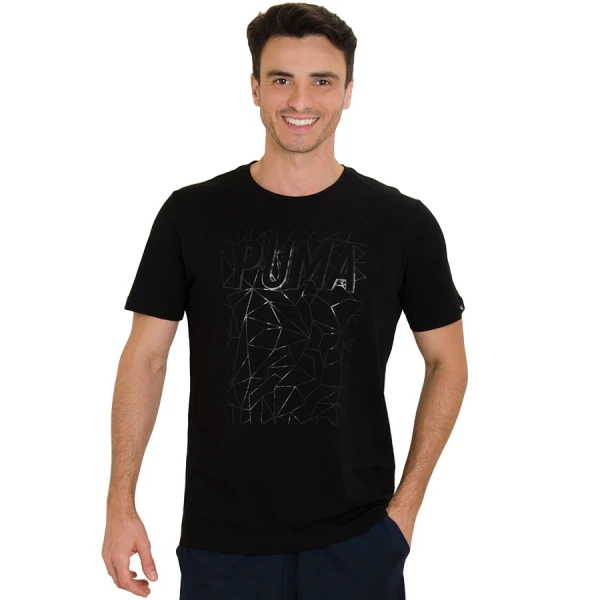 CAMISETA PUMA ICE TEE MASCULINA - Preto CAMISETA PUMA ICE TEE MASCULINA - Preto