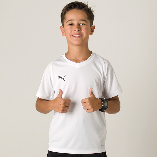 CAMISETA PUMA LIGA JERSEY CORE INFANTIL - Branco