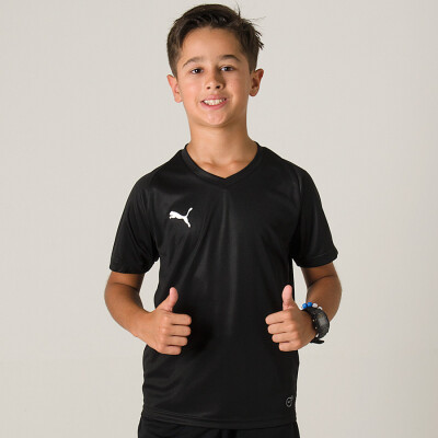 CAMISETA PUMA LIGA JERSEY CORE INFANTIL - Preto