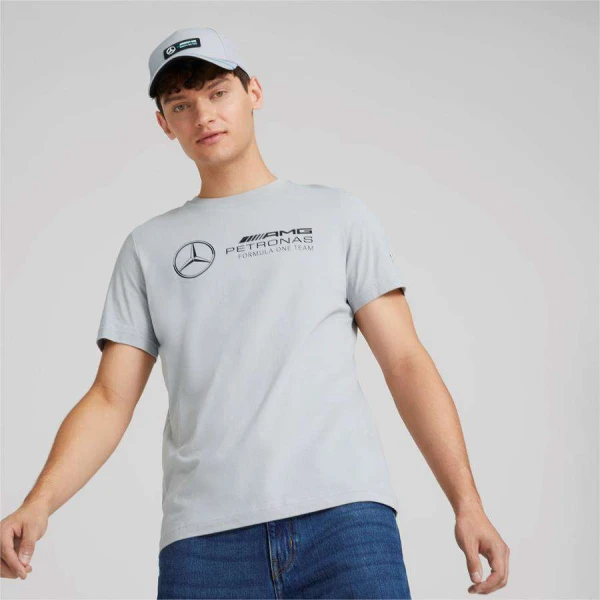 CAMISETA PUMA MERCEDES ESS LOGO TEE MASCULINA - Cinza