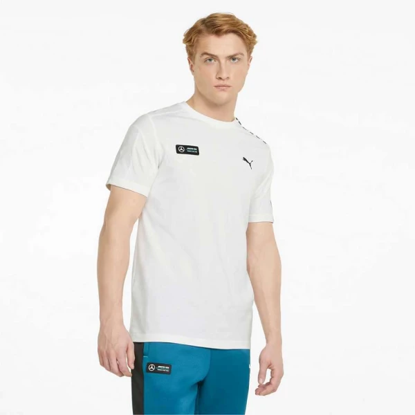 CAMISETA PUMA MERCEDES F1 T7 MASCULINA - Branco CAMISETA PUMA MERCEDES F1 T7 MASCULINA - Branco