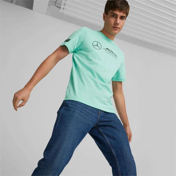 CAMISETA PUMA MERCEDES MAPF1 LOGO TEE MASCULINA - Verde