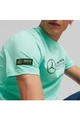 CAMISETA PUMA MERCEDES MAPF1 LOGO TEE MASCULINA - Verde
