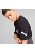 CAMISETA PUMA POWER COLORBLOCK TEE MASCULINA - Preto/grafite