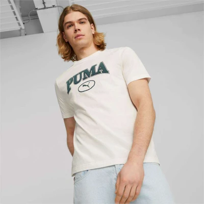 CAMISETA PUMA PUMA SQUAD TEE MASCULINA - Bege CAMISETA PUMA PUMA SQUAD TEE MASCULINA - Bege