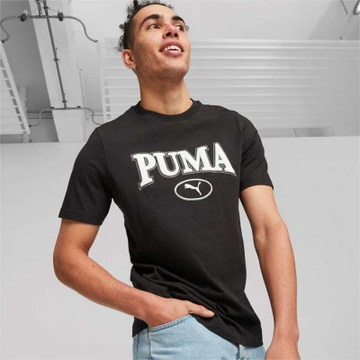 CAMISETA PUMA PUMA SQUAD TEE MASCULINA - Preto CAMISETA PUMA PUMA SQUAD TEE MASCULINA - Preto