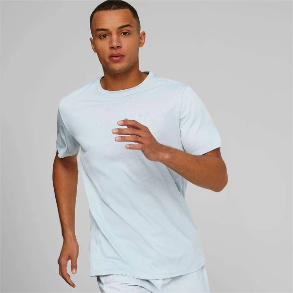CAMISETA PUMA RUN FAVORITE SS TEE MASCULINA - Cinza
