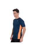 CAMISETA PUMA RUNNING S/S TEE MASCULINA - Marinho/laranja CAMISETA PUMA RUNNING S/S TEE MASCULINA - Marinho/laranja