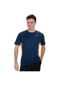 CAMISETA PUMA RUNNING S/S TEE MASCULINA - Marinho/laranja CAMISETA PUMA RUNNING S/S TEE MASCULINA - Marinho/laranja