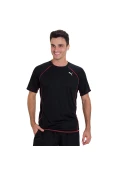 CAMISETA PUMA RUNNING S/S TEE MASCULINA - Preto/vermelho CAMISETA PUMA RUNNING S/S TEE MASCULINA - Preto/vermelho