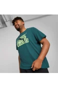 CAMISETA PUMA SLOGAN CAT TEE MASCULINA - Verde
