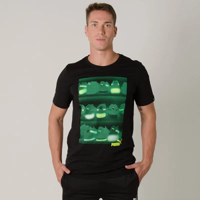CAMISETA PUMA SNEAKER PHOTO TEE MASCULINA - Preto CAMISETA PUMA SNEAKER PHOTO TEE MASCULINA - Preto
