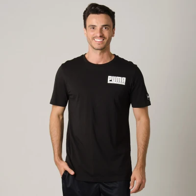 CAMISETA PUMA STYLE ATHLETICS MASCULINA - Preto