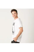 CAMISETA PUMA TRACK TEE MASCULINA - Branco CAMISETA PUMA TRACK TEE MASCULINA - Branco