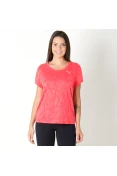 CAMISETA PUMA TRANSITION BURN OUT TEE FEMININA - Pink