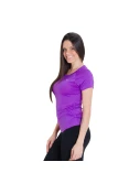 CAMISETA PUMA WT ESSENTIAL TEE FEMININA - Roxo CAMISETA PUMA WT ESSENTIAL TEE FEMININA - Roxo
