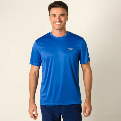 CAMISETA SPEEDO BASIC INTERLOCK UV50 MASCULINA - Azul