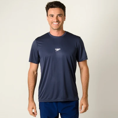 CAMISETA SPEEDO BASIC INTERLOCK UV50 MASCULINA - Marinho