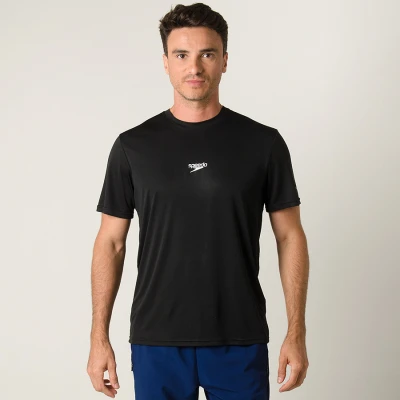 CAMISETA SPEEDO BASIC INTERLOCK UV50 MASCULINA - Preto
