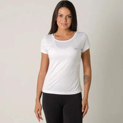 CAMISETA SPEEDO INTERLOCK UV50 FEMININA - Branco